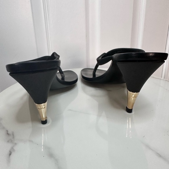 Chanel rhinestone y2k vintage sandals 39.5 new box - Picture 8 of 11